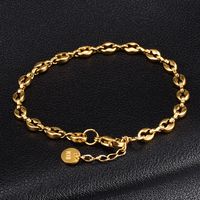 Fruit 304 Stainless Steel Titanium Steel 18K Gold Plated No Inlaid Bracelets In Bulk sku image 1