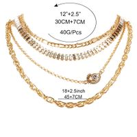 Vintage Eye Pendant Diamond Claw Chain Multi-layer Necklace Wholesale Nihaojewelry main image 6