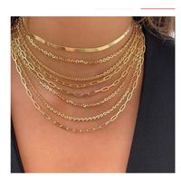 Retro Multi-layer Geometric Chain Necklace Wholesale Nihaojewelry main image 1