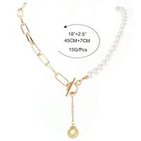 Retro-legierung Perle Spleißen Kette Shell Anhänger Halskette Großhandel Nihaojewelry main image 6