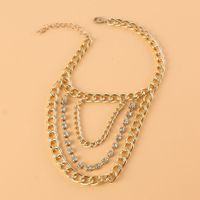 Wholesale Jewelry Multi-layer Tassel Diamond-studded Anklet Nihaojewelry main image 4