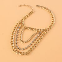 Wholesale Jewelry Multi-layer Tassel Diamond-studded Anklet Nihaojewelry main image 5