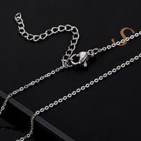 Simple Fashion Hollow Bear Stainless Steel Necklace Earrings Two-piece Set Wholesale Nihaojewelry main image 5
