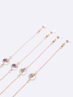 Simple Two-piece Pearl Pineapple Copper Glasses Chain Wholesale Nihaojewelry main image 1