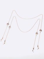 Simple Two-piece Pearl Pineapple Copper Glasses Chain Wholesale Nihaojewelry main image 3
