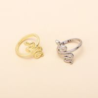 Retro Fashion Solid Color Winding Snake-shaped Ring Wholesale Nihaojewelry main image 4