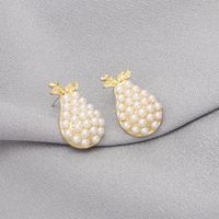 Wholesale Jewelry Pear Shape Pearl Stud Earrings Nihaojewelry main image 2
