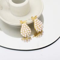 Wholesale Jewelry Pear Shape Pearl Stud Earrings Nihaojewelry main image 5