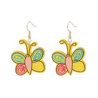 Wholesale Jewelry Cute Cartoon Color Butterfly Pendant Earrings Nihaojewelry main image 6