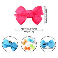 New Solid Color Bow Baby's Hair Clip Set Wholesale Nihaojewelry main image 3