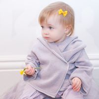 New Solid Color Bow Baby's Hair Clip Set Wholesale Nihaojewelry main image 6