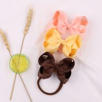 Fashion Children's Bowknot Candy Color Bubble Flower Headband Wholesale Nihaojewelry main image 6