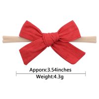 Wholesale Solid Color Bowknot Children's Hairband Nihaojewelry main image 3