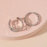 Fashion Simple Woven Twist 8-shaped Opening Adjustable Ring Wholesale Nihaojewelry main image 4