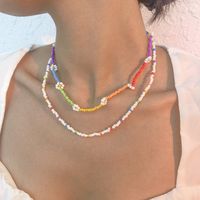 Bohemian Retro Miyuki Beads Hand-woven  Flower Necklace Wholesale Nihaojewelry main image 1