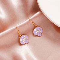 Europe And America Creative Fun Mushroom Earrings For Women Ins Style Cute Colorful Oil Necklace Small Mushroom Earrings Earrings Popular Sale main image 6