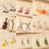 Simple Style Fruit Alloy No Inlaid Earrings main image 1