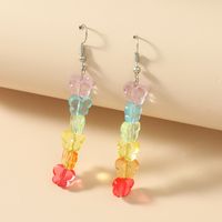 New Color Five-pointed Star Candy Color Butterfly Long Earrings Wholesale Nihaojewelry main image 3