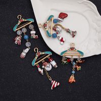 Wholesale Jewelry Christmas Hanger Santa Claus Bell Tassel Brooch Nihaojewelry main image 4