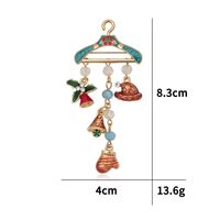Wholesale Jewelry Christmas Hanger Santa Claus Bell Tassel Brooch Nihaojewelry main image 3