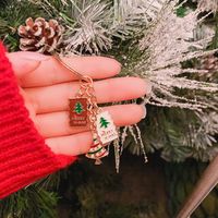 Christmas Tree Snowman Red Bell Santa Claus Alloy Keychain Wholesale Nihaojewelry main image 2