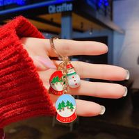 Christmas Tree Snowman Red Bell Santa Claus Alloy Keychain Wholesale Nihaojewelry main image 6