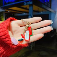 Christmas Tree Snowman Red Bell Santa Claus Alloy Keychain Wholesale Nihaojewelry main image 5
