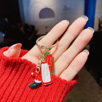 Christmas Tree Snowman Red Bell Santa Claus Alloy Keychain Wholesale Nihaojewelry main image 4
