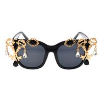 Fashion Hollow Key Water Drop Inlaid Rhinestone Sunglasses Wholesale Nihaojewelry main image 1