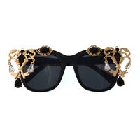 Fashion Hollow Key Water Drop Inlaid Rhinestone Sunglasses Wholesale Nihaojewelry main image 5