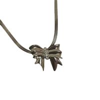 Retro Three-dimensional Bowknot Necklace Wholesale Nihaojewelry main image 6