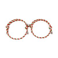 Wholesale Jewelry Christmas Tree Santa Claus Elk Magnets Bracelets A Pair Set Nihaojewelry sku image 3