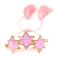 Wholesale Jewelry Six-pointed Star Beaded Braided Lips Bracelet Suit Nihaojewelry sku image 3