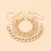Wholesale Jewelry Multi-layer Thick Chain Copper Bracelet Set Nihaojewelry sku image 1