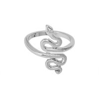 Retro Fashion Solid Color Winding Snake-shaped Ring Wholesale Nihaojewelry sku image 2