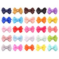 New Solid Color Bow Baby's Hair Clip Set Wholesale Nihaojewelry sku image 1
