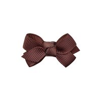 New Solid Color Bow Baby's Hair Clip Set Wholesale Nihaojewelry sku image 4
