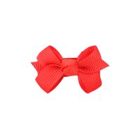 New Solid Color Bow Baby's Hair Clip Set Wholesale Nihaojewelry sku image 13