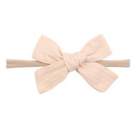 Wholesale Solid Color Bowknot Children's Hairband Nihaojewelry sku image 3