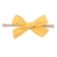 Wholesale Solid Color Bowknot Children's Hairband Nihaojewelry sku image 5