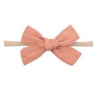 Wholesale Solid Color Bowknot Children's Hairband Nihaojewelry sku image 7