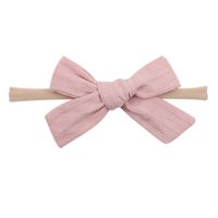 Wholesale Solid Color Bowknot Children's Hairband Nihaojewelry sku image 8