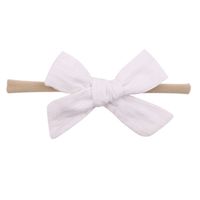 Wholesale Solid Color Bowknot Children's Hairband Nihaojewelry sku image 10