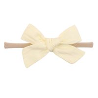 Wholesale Solid Color Bowknot Children's Hairband Nihaojewelry sku image 11