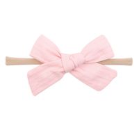 Wholesale Solid Color Bowknot Children's Hairband Nihaojewelry sku image 13