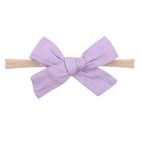 Wholesale Solid Color Bowknot Children's Hairband Nihaojewelry sku image 14