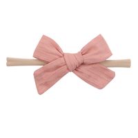 Wholesale Solid Color Bowknot Children's Hairband Nihaojewelry sku image 15