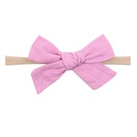Wholesale Solid Color Bowknot Children's Hairband Nihaojewelry sku image 16