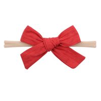 Wholesale Solid Color Bowknot Children's Hairband Nihaojewelry sku image 18
