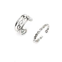 Fashion Simple Woven Twist 8-shaped Opening Adjustable Ring Wholesale Nihaojewelry sku image 1